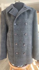 Stüssy Deluxe Double-Breasted Pea Coat  Unisex Sz M * see measurements picture