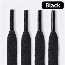 Double Layer Flat Shoelaces Replacement for Sneakers Boots Athletic Shoes 47/55 picture