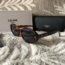Celine CL40212U Brown Havana Oval Frame Sunglasses With Case picture