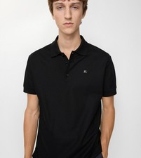 NWT Burberry Black Tonal Equestrian Knight Polo L 8096425 picture