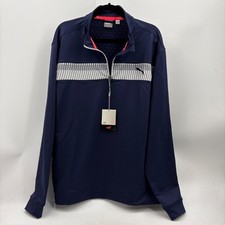 Puma Golf Mens XL PWRWarm warmCELL Quarter Zip Pullover Navy Blue Jacket NEW picture