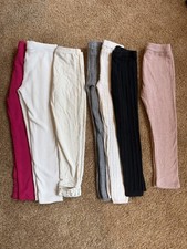 Large Lot of Girls Leggings (7 total), Polo ralph lauren, Hope and henry, etc picture