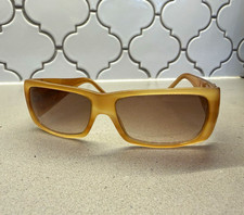 Vintage Prada SPR 10H Wrap Sunglasses Milano Logo Brown Y2K picture