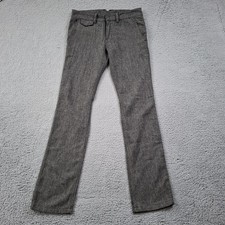 Comune Mens 32x34 Wool Blend Slim Trousers Gabardine Tweed Button Fly CM-D10027 picture