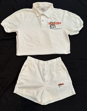 Vintage Hooters Ft Lauderdale Hostess Uniform Set Size Small Polo Shorts 90s picture