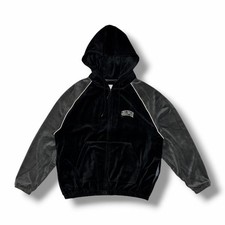 TIGHTBOOTH 25AW Velor Piping Hoodie Jacket FW25-JK10 Black Used picture