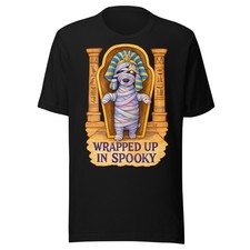 Mummy Dachshund Shirt Wrapped Up in Spooky Halloween Cute Dog Tee picture