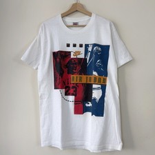 Vintage 90's Nike Michael Jordan Art Single Stitch White Tee Shirt - Large picture