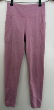 Industry Women's Marled Super Soft Polyester Pocket Full Length Leggings Pink S picture