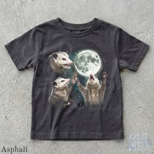 Opossum Kids Graphic Tee Funny Possum Moon Cute Wildlife Youth Kids & Youth picture