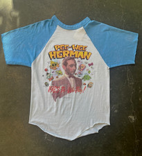 VINTAGE Pee-Wee Herman 1983 Licensed “Is Wee Funny” Graphic Raglan T-Shirt Sz L picture