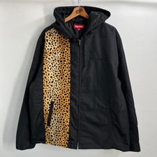 SS19 2019 Supreme NYC Cheetah Hooded Station Jacket in Black XL picture