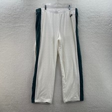 Supreme x Nike Velour Track Pants Mens XL White Green Embossed Streetwear Skater picture