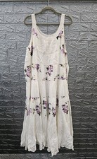 New Pol The Verenna Floral Maxi Tank Dress In Ivory Sz M picture