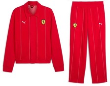 PUMA Ferrari Race Premium Suit Jacket & Pants Red Rosso Corsa Men's Medium M picture