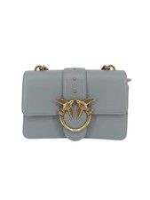 Pinko Women's Grey Love Mini Icon Leather Shoulder Bag picture
