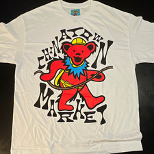 Chinatown Market Grateful Dead Bear Graphic Tee White Men's XL Cotton Crew picture