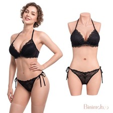 Silicone Breast Forms Realistic Body Suit Fake Vagina C Cup Crossdresser Cosplay picture