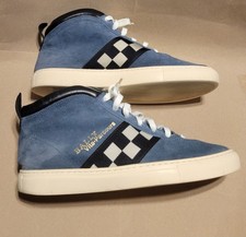 BALLY High Top Sneaker Trainer Heros Blue Mens US 8 Suede Lace Vita Parcours  picture