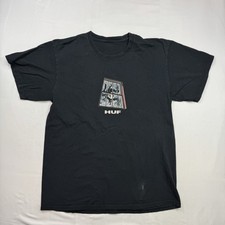 Vtg y2k Huf Marvel Black Suit Spider-Man Tee T-Shirt Short Sleeve 19.5x28 Sz M/L picture