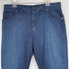 Alberto Premium Business Modern Fit Stone PBJ Superlight Denim Jeans Blue 38x34 picture