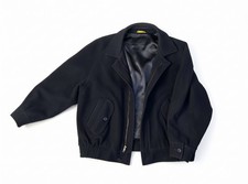 Vintage All Pure Wool Blue Bomber Jacket Men's M YKK Zip 80s USA Made picture
