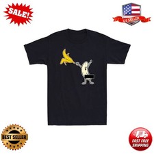 Banana Censor Funny Banana Striptease Cartoon Meme Gift Novelty Men's T-Shirt picture