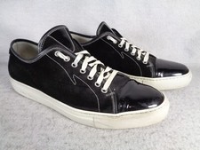 Oliver Sweeney Italy Tyler Fashion Sneaker Shoes Mens US 12 Black Suede Leather picture