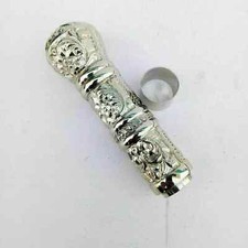 Victorian Solid Chrome Designer Only Brass Handle With Ring For Walking Stick picture