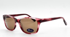 NEW AMERICA MU401 BURG BURGUNDY AUTHENTIC SUNGLASSES 54-16 picture