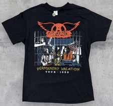 Vintage 1988 Aerosmith Guns n Roses Permanent Vacation Tour Shirt picture