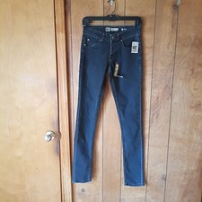 Social Collision Stinger Black Skinny Jeans Women’s 28W 32L Regular Rise NWT picture