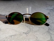 Vintage Revo 962/010 Green Mirrored Oval Sunglasses picture