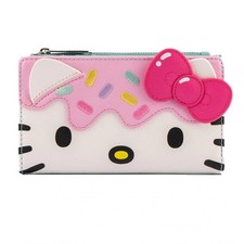 Loungefly Sanrio Hello Kitty Cupcake Faux Leather Flap Wallet picture
