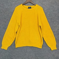 Vintage GAP Chunky Waffle Knit Fisherman Sweater Mens Large Crewneck 90s Y2K picture