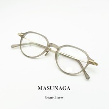 READ DESC MASUNAGA GMS-834 #14 Taupe Crown Panto Titanium Eyeglasses New picture