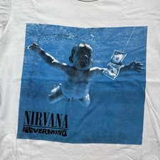 Vintage Nirvana Nevermind T Shirt Size M 90s 00s picture