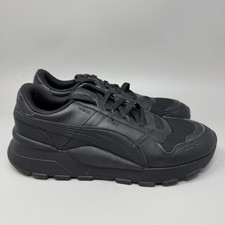 Puma Mens RS 2.0 Black Low Top Lace-Up Sneaker Shoes Size 9.5 picture