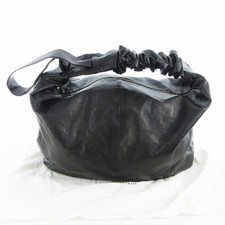 Stein Ssstein Shirring Handle Leather Shoulder Bag Goat ST.1180 Black Used e3c10 picture