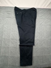EUREX by Brax Men's Navy Blue Cotton Chino Pants 34x32 picture