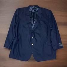 NEW Jos. A. Bank Blazer Sport Coat 100% Wool Portly Men’s 62R Navy Blue $220 picture