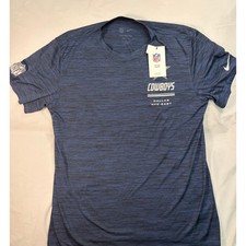Nike Dallas Cowboys Dri-FIT On Field Apparel Navy Blue Space Dye Tee Mens L NWT picture