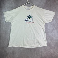 VINTAGE No Problem Shirt Adult XL White Cartoon Tee 90s Single Stitch USA 90s picture