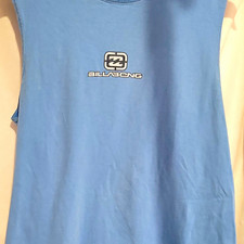 Vintage 02 Billabong Men's Blue Graphic Logo Sleeveless  Neck  Cotton T-Shirt S picture