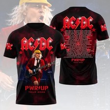 AC DC World Tour 2026 3D Apparel Tshirt picture