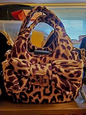 Juicy Couture Snow Leopard Mini Tote with Bow NWT picture
