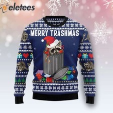 Merry Trashmas Raccoon Ugly Christmas Sweater RLDSP2PN picture
