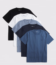 HOT TREND Abercrombie & Fitch 5-Pack Slim Polished Icon Tees - NEW WITH BOX picture