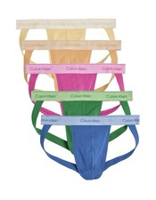 NWT. Calvin Klein. 5 Pack.  Pride Stretch Jock Strap. Multicolor. MRSP. $71.50 picture