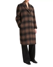 Vince Shadow Plaid Car Coat MSRP $895 picture